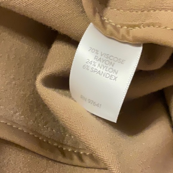 J. Jill Ponte Tan Long Blazer/Jacket w/ 3 Buttons. Size Large - Picture 4 of 5